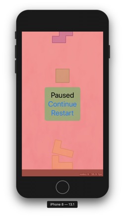 Pause menu